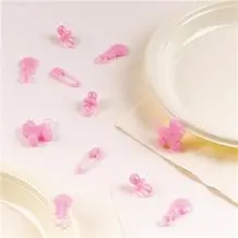 Confettis de Table Baby Shower Fille (Lot de 25) 