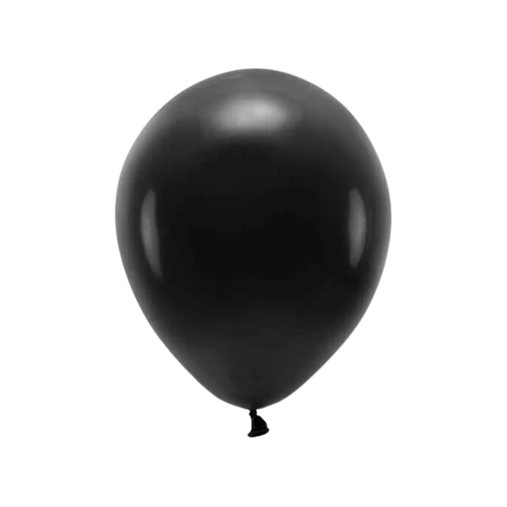 Lot de 10 Ballons de Baudruche Biodégradable Noirs