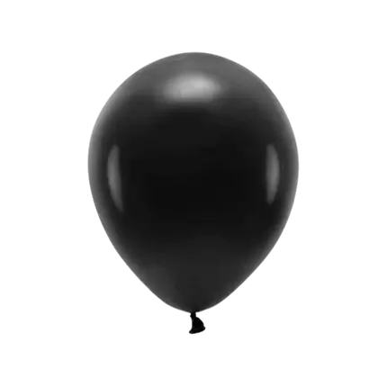 Lot de 10 Ballons de Baudruche Biodégradable Noirs