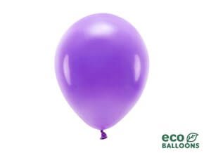 Ballon de baudruche latex : 5 ballons violet métallisé