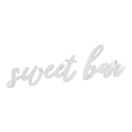 Lettres "Sweet Bar" Blanc