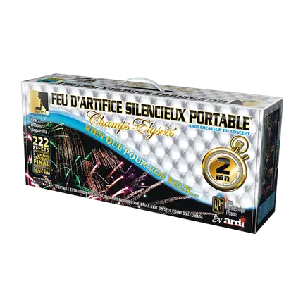 FEU D’ARTIFICE PORTABLE® LUXE FRANÇAIS SILENCIEUX - 2 min