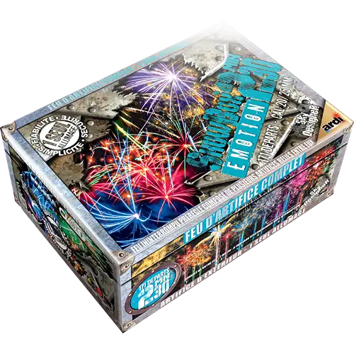 FEU D&#39;ARTIFICE COMPLET - SHOWBOX® ÉMOTION® - 2mn30