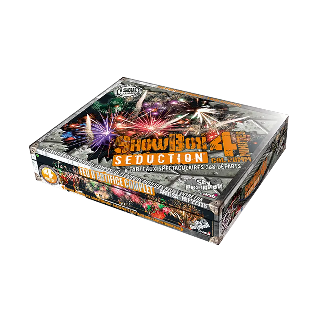 FEU D&#39;ARTIFICE COMPLET - SHOWBOX® SEDUCTION® - 4mn