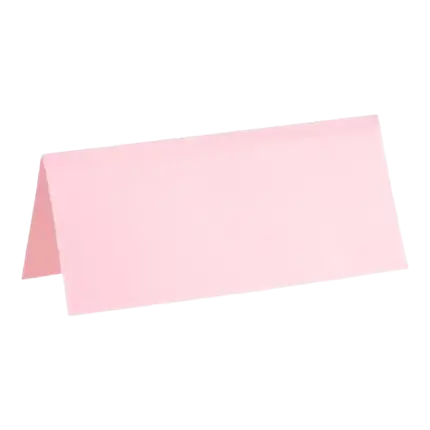 Marque-place rectangle Rose - Lot de 10