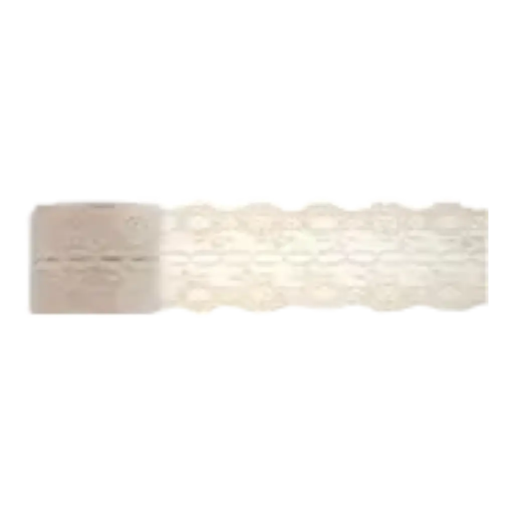 Ruban en dentelle effet  naturel - 3m x 50mm