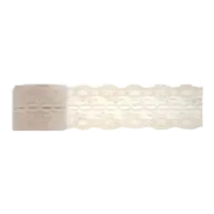 Ruban en dentelle effet  naturel - 3m x 50mm