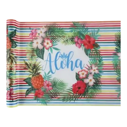 Chemin de table "Aloha" Multicolore - 5m*30cm