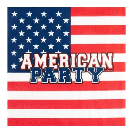 Serviettes "American party" (lot de 20)