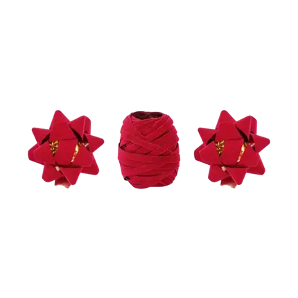 Assortiment de rubans en velours- Rouge - 2 Rosas & 1 ruban