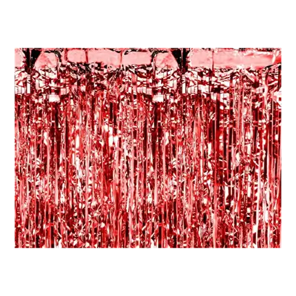 Rideau scintillant Rouge - 90x250cm