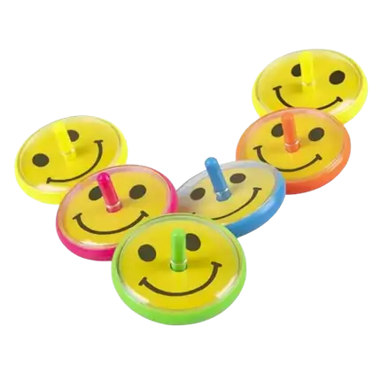 Toupies smiley (lot de 6)