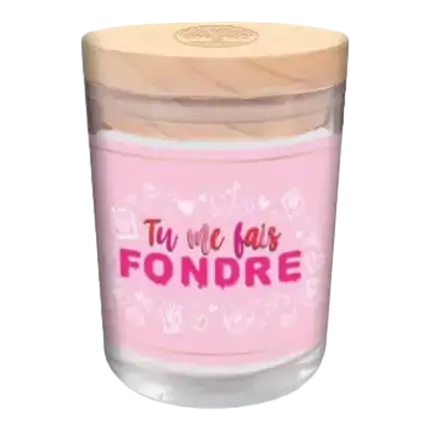 Bougie en Verre "Tu me fais fondre"