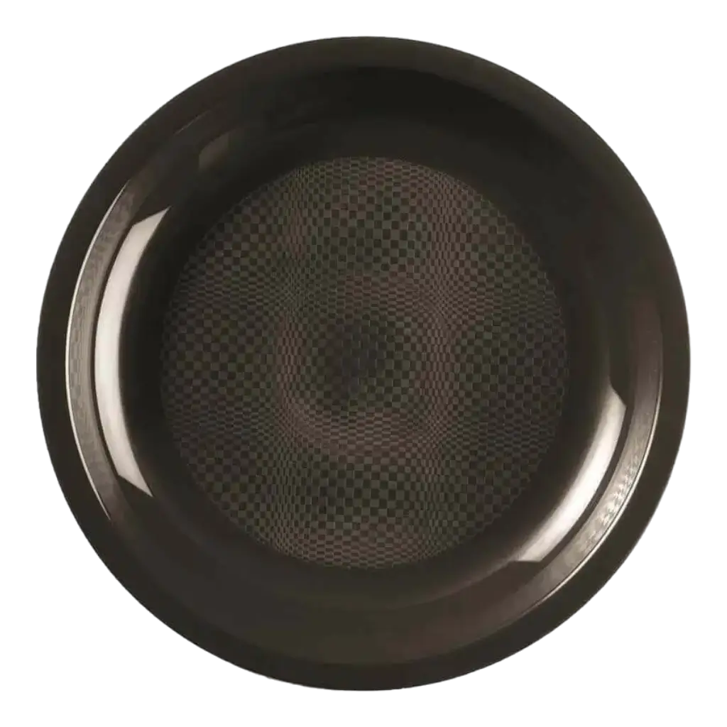 Assiette Plate Noire - 22.5cm - lot de 25