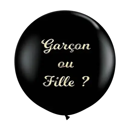 Ballon 90cm Gender Reveal "Fille ou Garçon" - ROSE
