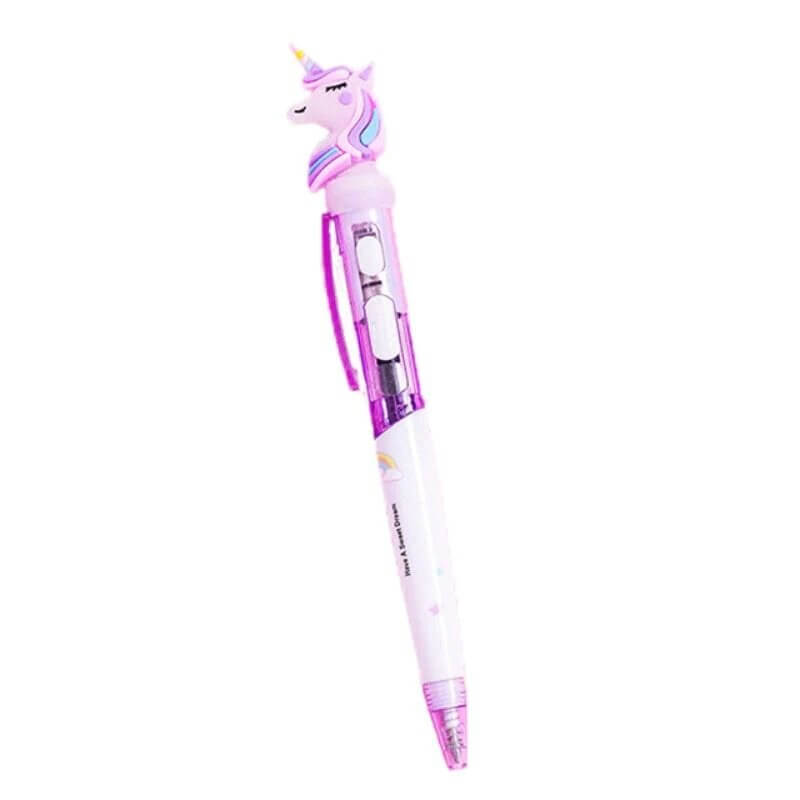 Penna con LED - Unicorno