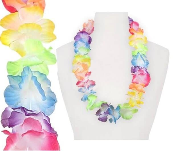 Collar Hawai multicolor de lujo