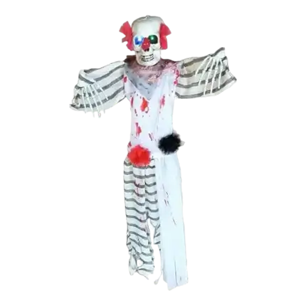 Suspension clown d'horreur lumineux 120cm