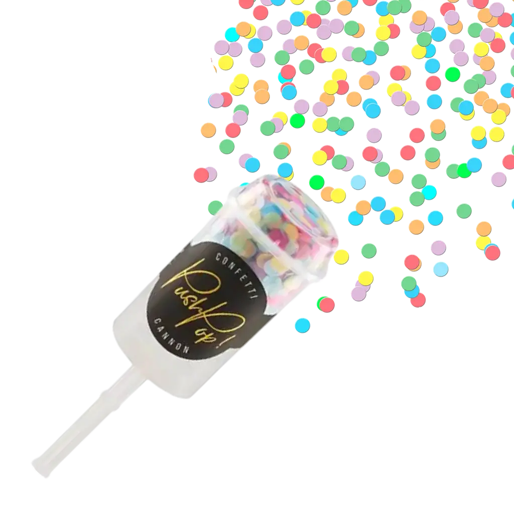 Confettis push pop mix