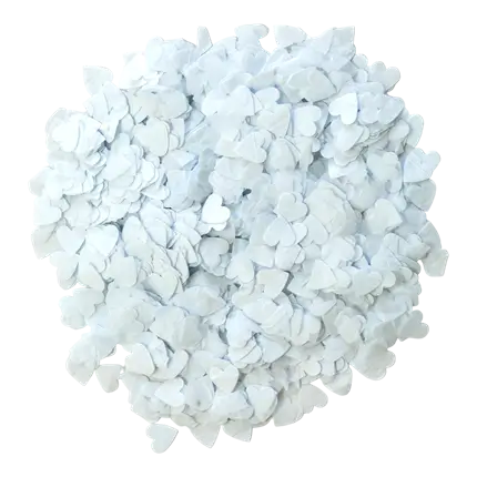 Confettis - Coeur Blanc - (15gr) 100% BIODÉGRADABLE