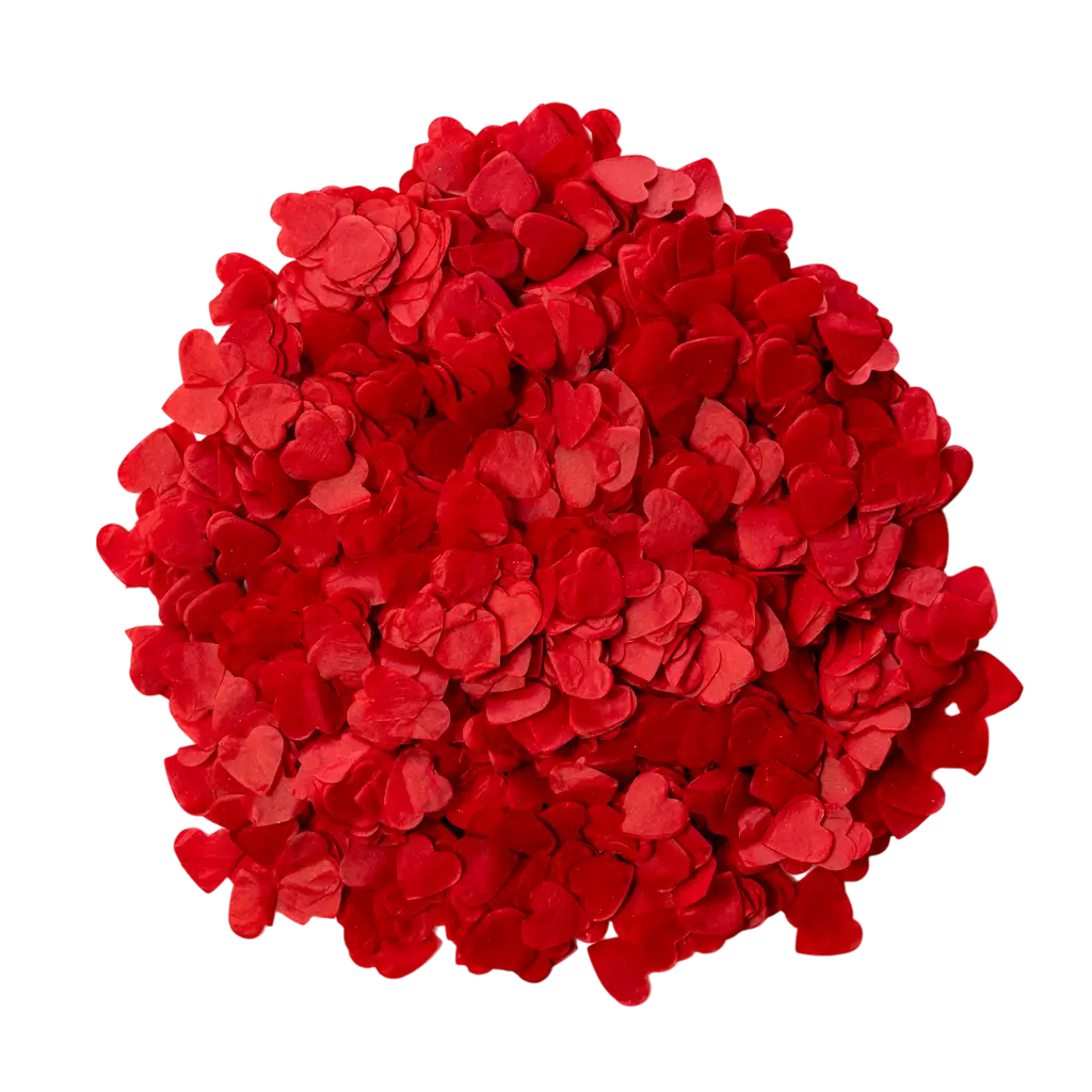 Confettis - Coeur Rouge - (15gr) 100% BIODÉGRADABLE