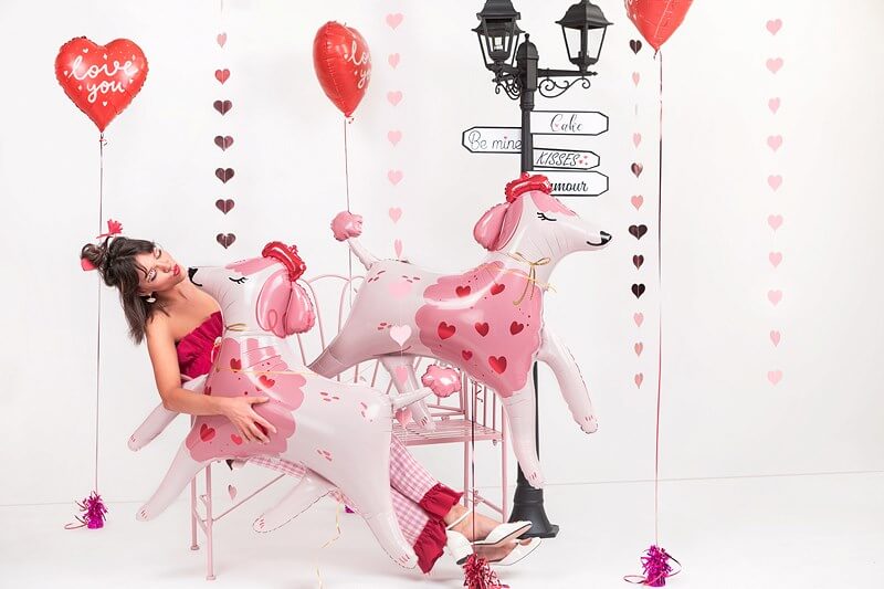 Folienballon - Rotes Herz LOVE YOU - 45cm - Sparklers Club