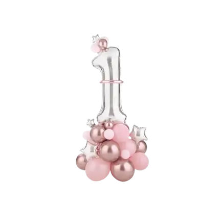 Ballon Chiffre 18 ans aluminium Rose 102cm : Ballons 18 ans - Sparklers Club