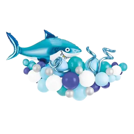 Bouquet de Ballons Géant Requin - À CONSTRUIRE - 150x95cm