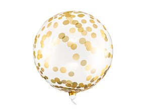 6 palloncini trasparenti con scritta BRIDE TO BE Gold - Sparklers Club