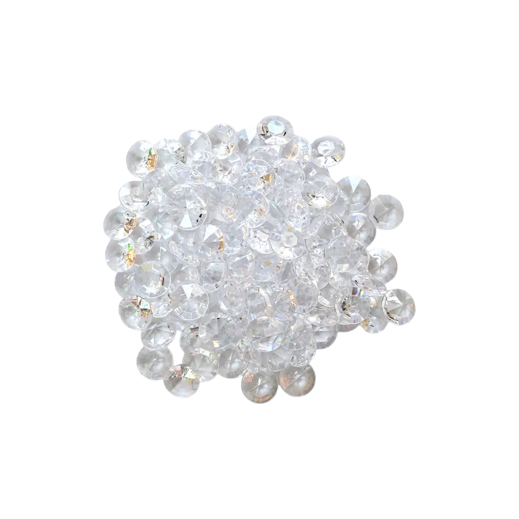 Confettis Pierre Cristal - Transparent - 25x21mm - Lot de 50