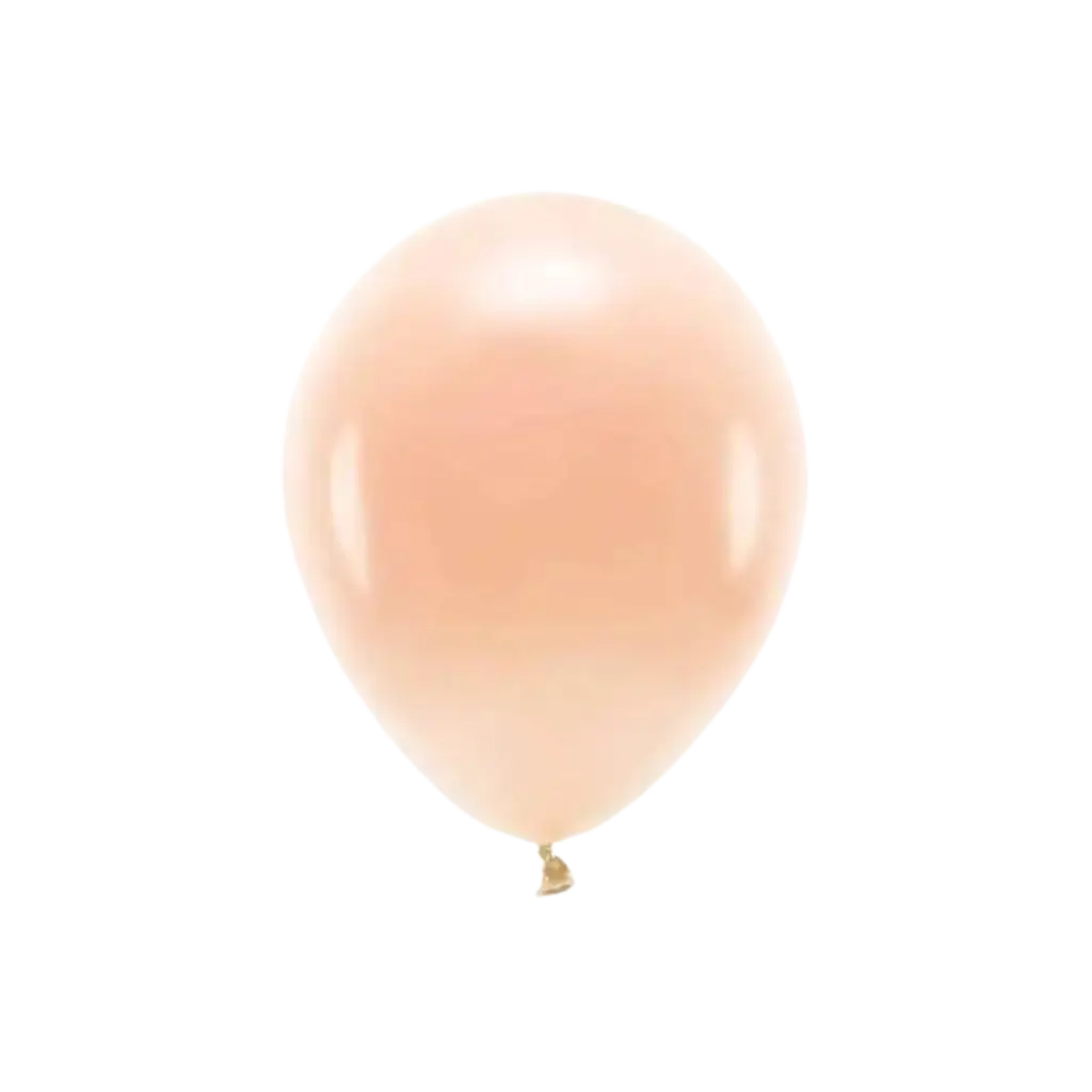 Lot de 10 Ballons de Baudruche Pastel Biodégradables Pêche