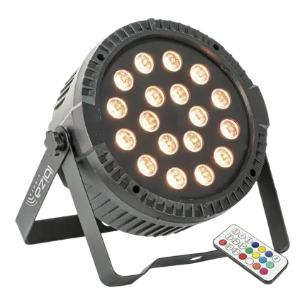 Projecteur PAR LED Extra plat 18x1W RGB