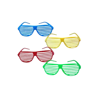 Lot de 12 Lunettes Store Néon Fluorescentes Multicolore