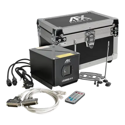 Machine Laser RGB avec Flight Case LZR3000RGB-IP-FC