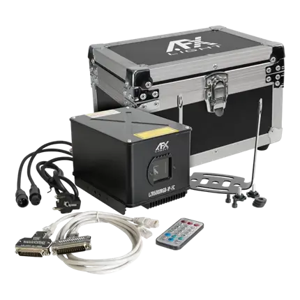 Machine Laser RGB avec Flight Case LZR5000RGB-IP-FC