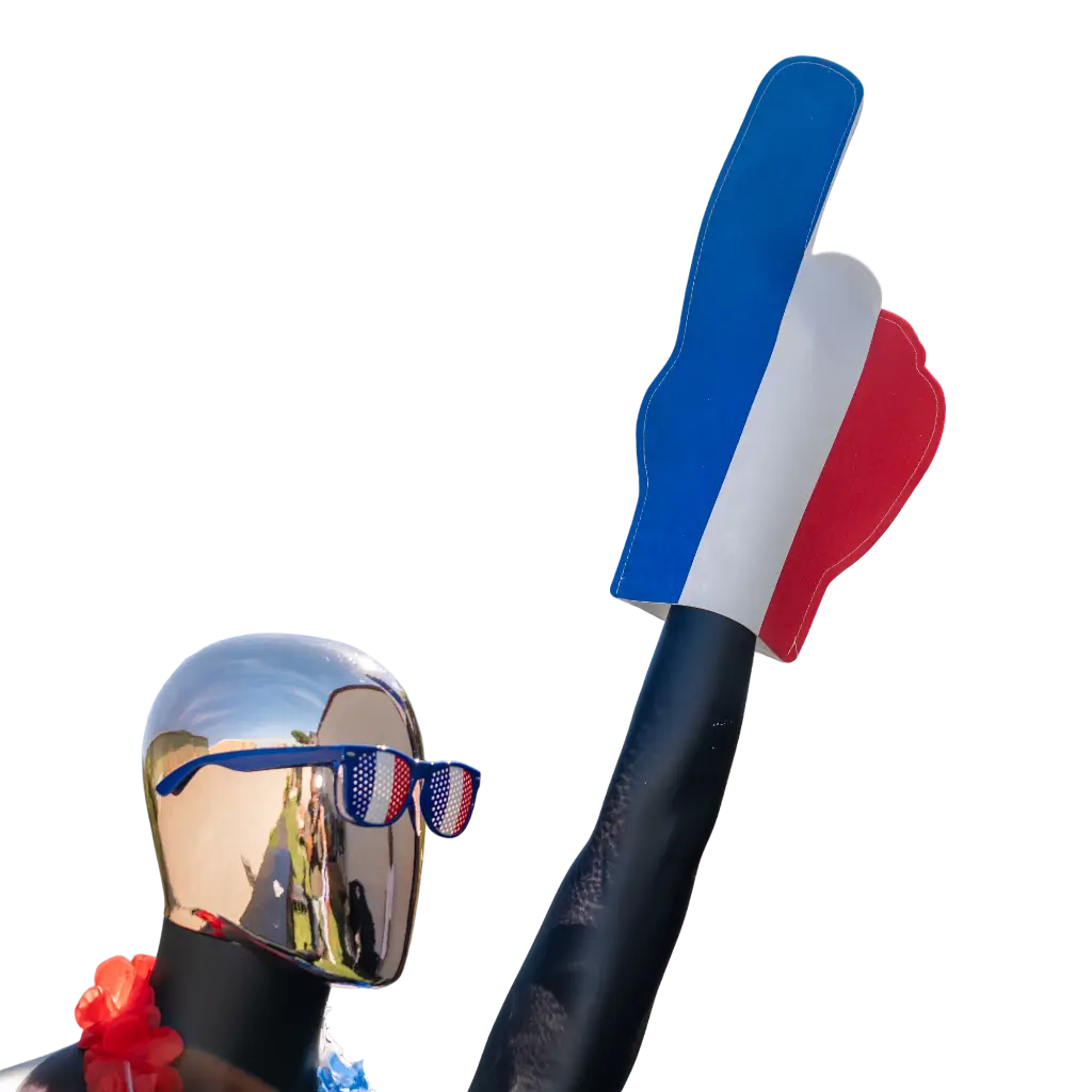 Main Géante en Mousse pour Supporter France 49cm