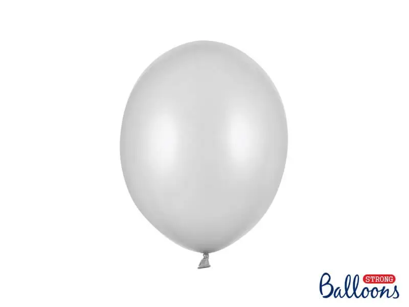 Lot de 10 Ballons Argent Métalliques