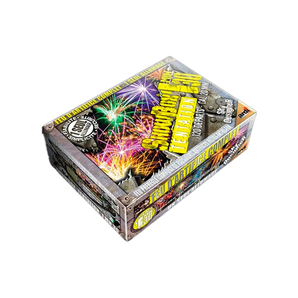 FEU D&#39;ARTIFICE SHOWBOX® TENTATION® 1MN30