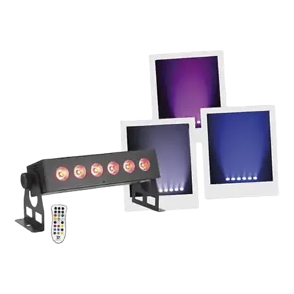 Barre LED Portable - BoomTone DJ - EZ-BAR 6x8W