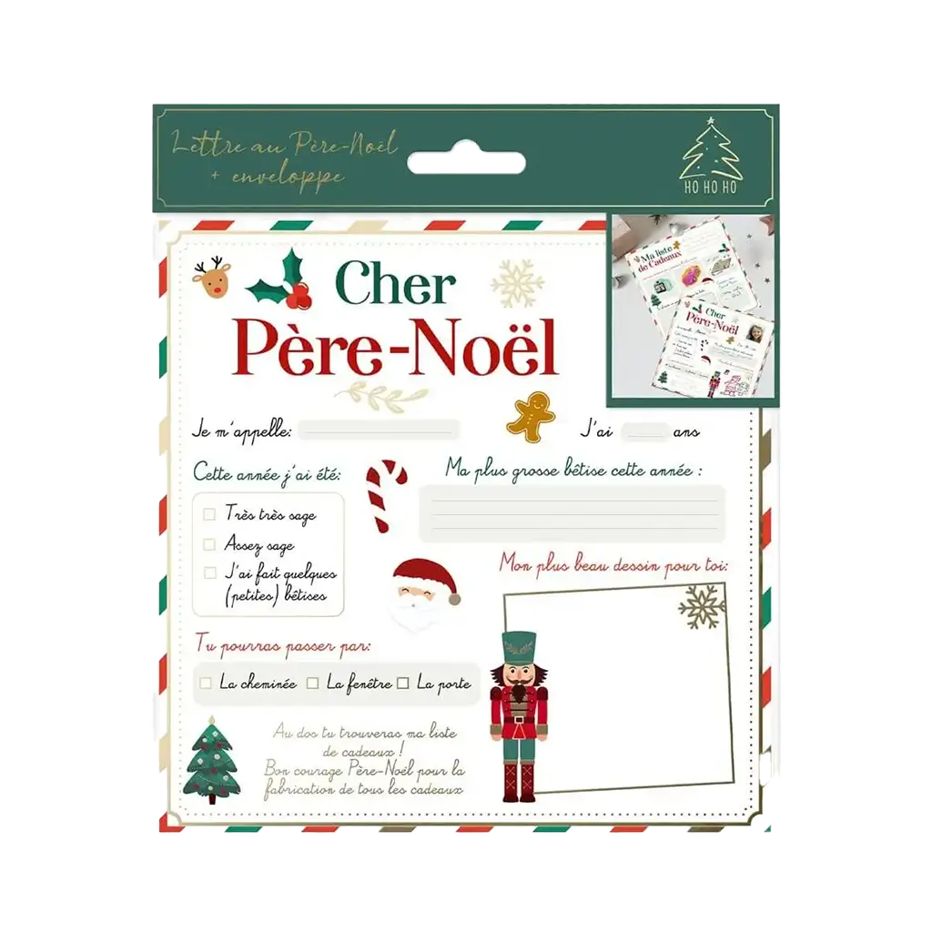 Lettre au Père Noël pour Enfants