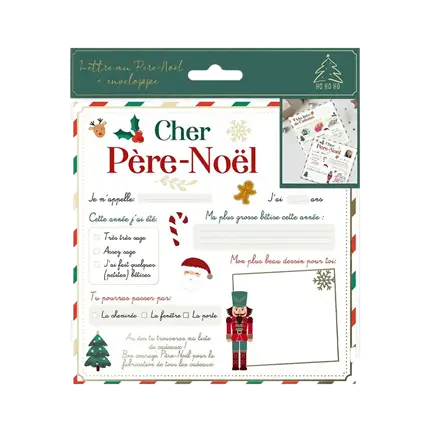 Lettre au Père Noël pour Enfants