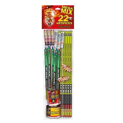 Assortiment de 22 Pétards Scintillants "Mega Mix"