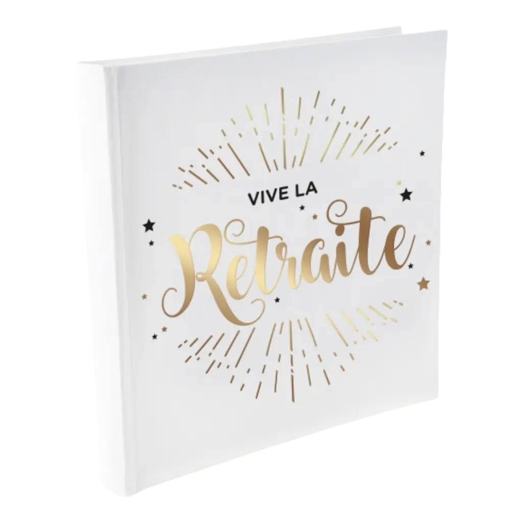 Livre d&#39;or Vive la Retraite métallisé