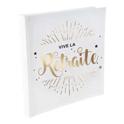 Livre d'or Vive la Retraite métallisé