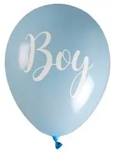 Ballon Girl or Boy ? Bleu - Lot de 8