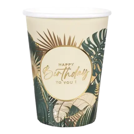 Gobelet Birthday Jungle - Lot de 10