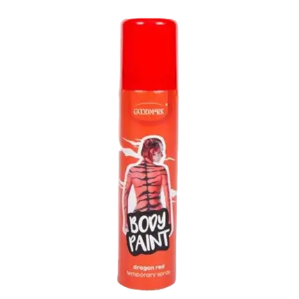 Spray couleur corps, rouge, 75 ml