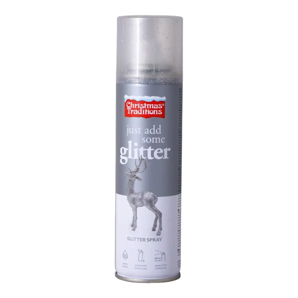 Spray Déco paillettes Argent 100 ml 