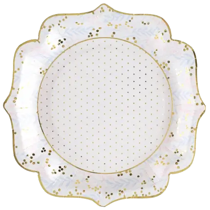 Assiette Baptême - Lot de 10