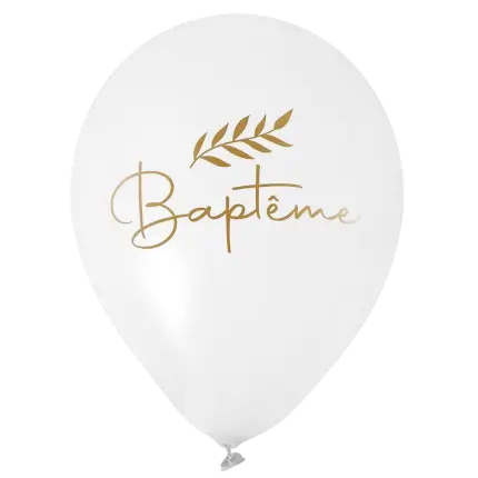 Ballon Baptême - Lot de 6